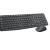 Logitech MK235 Wireless Keyboard & Mouse Combo – Durable, Spill-Resistant Design – Long Battery Life – Grey