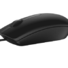 Dell Optical Mouse MS116 - Black - Wired USB - 1000 DPI Optical Tracking - Ambidextrous Design - Bulk Pack of 77 Units for Business & Education